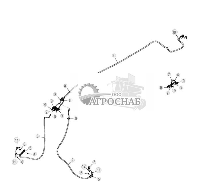 Жгут проводов гидравлического привода на передние колеса (HFWD) - ST880206 169.jpg